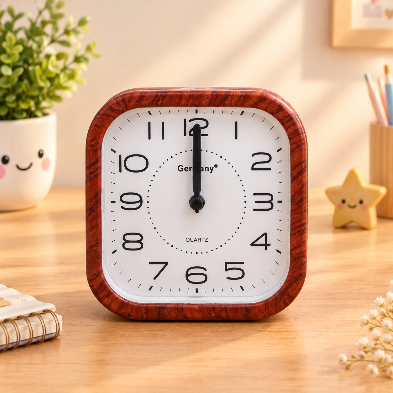 🕰️ ساعت رومیزی مربعی